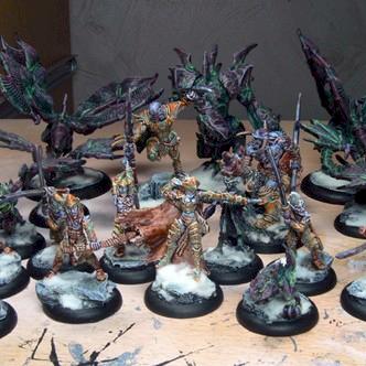 Legion of Everblight Army by Ghostpainter