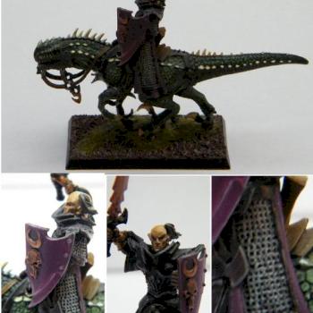 dark elf on raptor by nyozeko