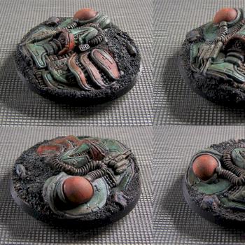 60mm resin bases (techanicus) by philydorf