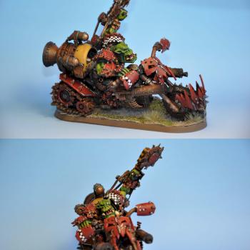 ORK WARBOSS ON WARBIKE by c-biters