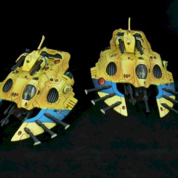 Iyanden Wave Serpents by mrdee1969