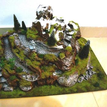 Warhammer Fantasy mountain cliff - Gaming terrain by DioX