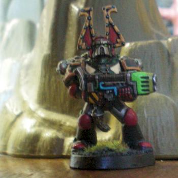 Iron Warrior Khrone warrior view 3 by Outlanders