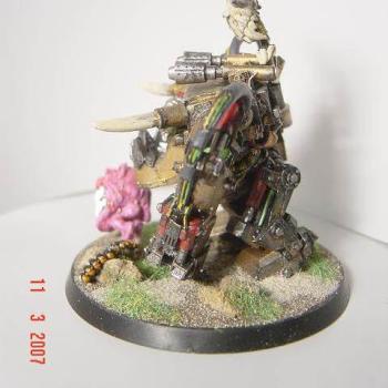 Ork Warboss with squig by mrincredible