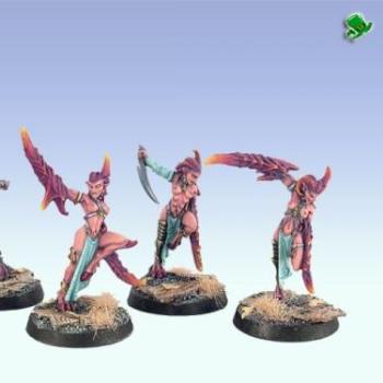 Daemonettes of Slaanesh (2nd unit) by leprechaun studio