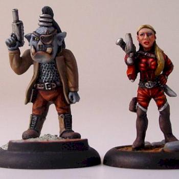 Natalexi & Klunk painted by Mark Craggs by Ian Newbold