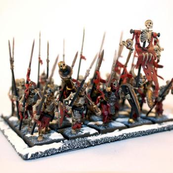 Vampire Counts - Skeleton Warriors by virtualonmars