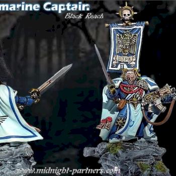 (SOLD) Ultramarines Captain from Assault on Black Reach (White Version) by ronin074