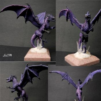 Amber Dragon - Purple by StillLifeMiniatures