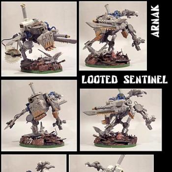 Ork Deff Dread/Looted Sentinel (unpainted) by Dmitry Rommel