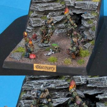 New pics Warmaster 'Discovery' diorama by Trevor