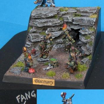 Warmaster 10mm Discovery diorama by Trevor