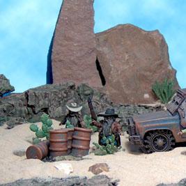 Olleys Armies Texan Scrunts with Old Crow Vehicle by bolley