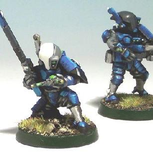 Tau Firewarriors - Squad 1 by Ghost of War