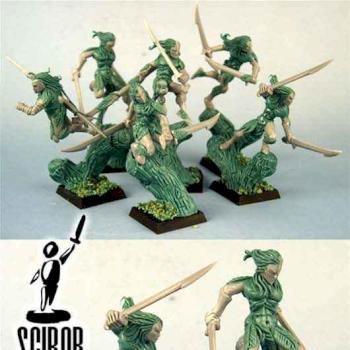 WARHAMMER Wood Elf Wardancers  CONVERTED by Scibor