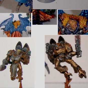 40k chaos General with 2 Raptors by Roger .G