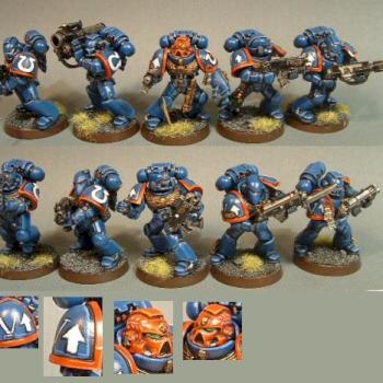 Ultramarines Tactical Squad4, 3rd Company by darkartminiatures