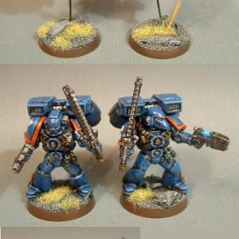 Ultramarines assault Squad 7, 3rd Company by darkartminiatures