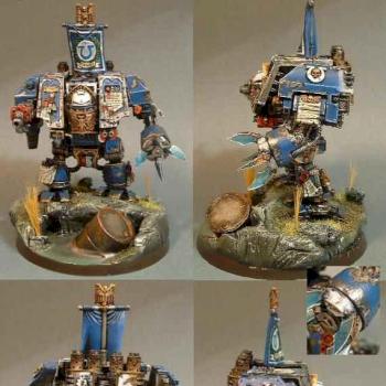 Ultramarines Forgeworld Dreadnought 1st Company by darkartminiatures