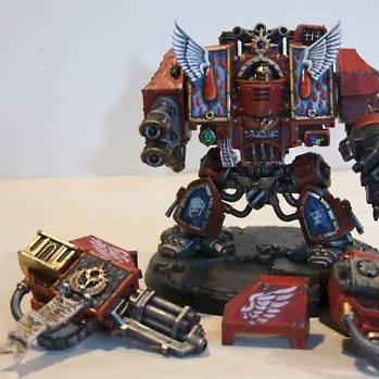 Blood angel dreadnought by Prockape1