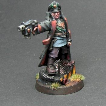 Commissar with Bolt Pistol         Imperial Guard by dicker koenig