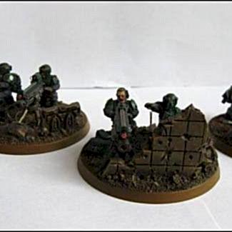 Imperial Guard Heavy Bolter Squad by Cornerpedler