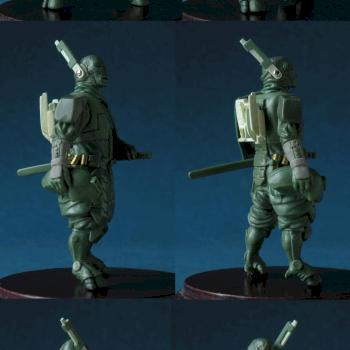 Alien commander (with sword) 56mm by Papah