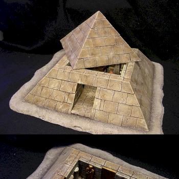 Egyptian Pyramid with inner chamber by Aschul