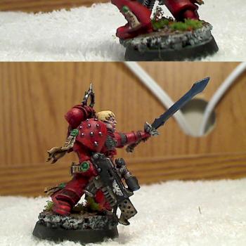 Space Marine Blood Angel Captain by Dustin09