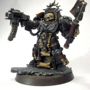 Space Marines Terminator Chaplain by kabaddon