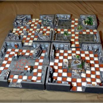 Scar_hand Painting - Super Dungeon Explore game board by Nazroth by Nazroth