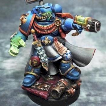 Space Marine Captain 3rd Company Ultramarine Chapter by Elkantar