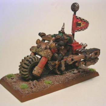 Ork on Warbike by darklord