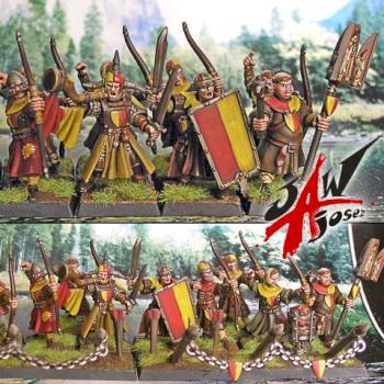 Bretonnian bowmen by josez