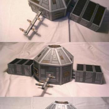 Scratchbuilt Star Wars Sluis Van Shipyard by darklord