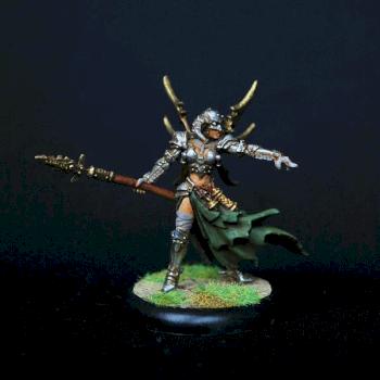 Warmachine Cryx Warcaster Warwitch Deneghra by Anolecrab