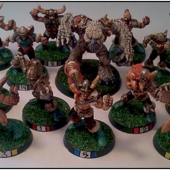 Blood Bowl Norse Team by Lou Rollins