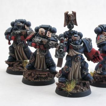 Crimson Fists Space Marines Sternguard Veterans by Nate668