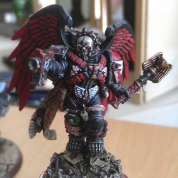 WIP: Blood Angels Chaplain Lemartes 2 by IronKobra