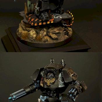 Black Templar venerable dreadnought by Flameon