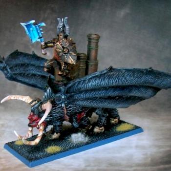 Converted Chaos Dwarf hero on Bale Taurus by Beerzerks Painting