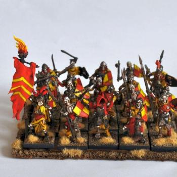 Mantic Kings of War Undead Skeleton Regiment by FeldungAnfauglir