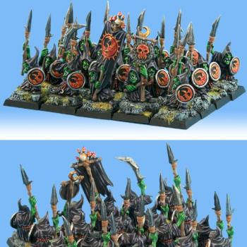 Orcs & Goblins spearmen regiment by PeJot