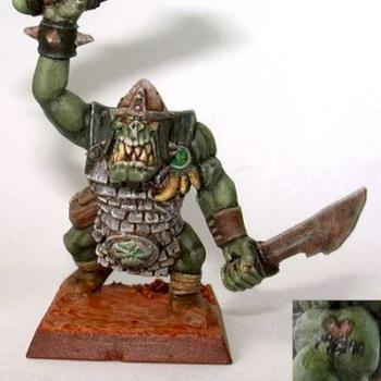 Old GW plastic orc by paleotaur