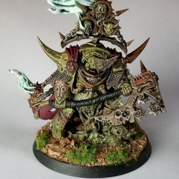 Chaos Space Marine Death Guard Lord of Contagion by kevinsho27