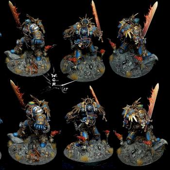 Roboute Guilliman Space Marines Both Head's Painted Warhammer 40K by CroWarGamePainting