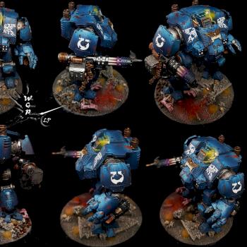 Primaris Redemptor Dreadnought Ultramarines Modded by CroWarGamePainting