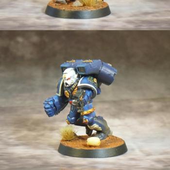 Ultramarine Vanguard Veteran Squad Space Marine by Kuribo