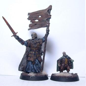 Undead Banner Bearer and Undead Hobbit by wskr14