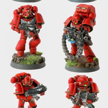 Blood Angels Tactical Squad by Perfectus Art Studio